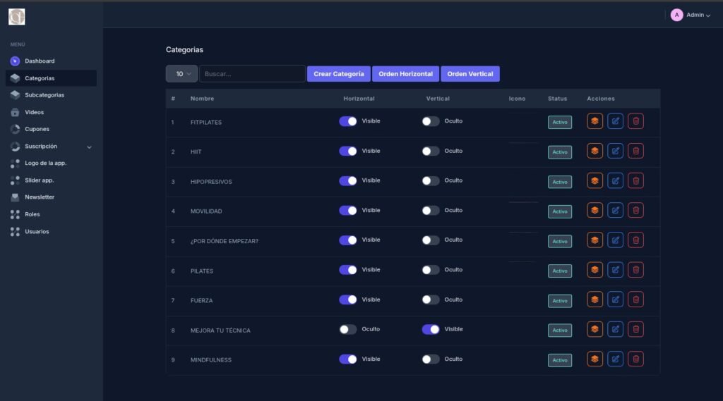 CATEGORÍAS VIDEOS STRIMI